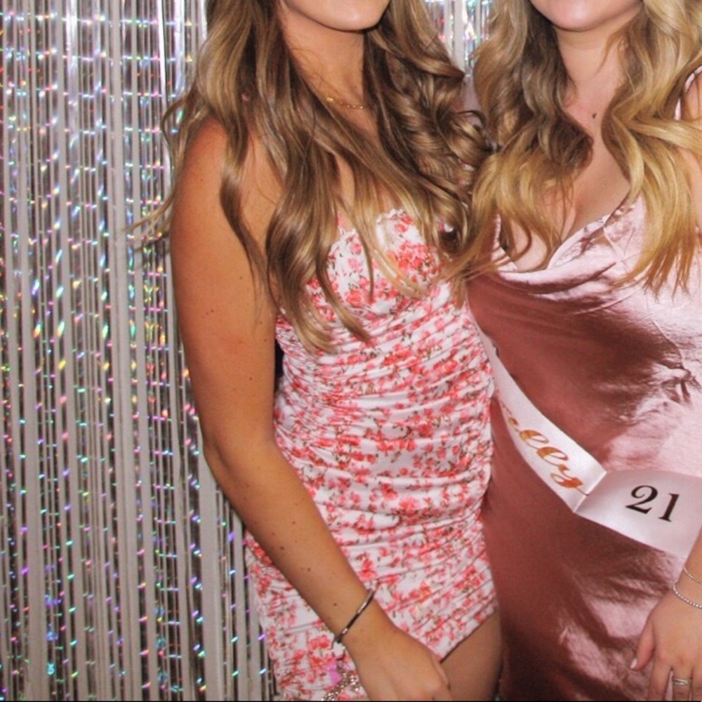 Pink Floral Dress